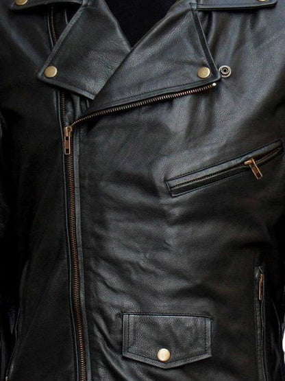 Black Leather Motorcycle Jacket