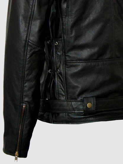 Black Leather Motorcycle Jacket