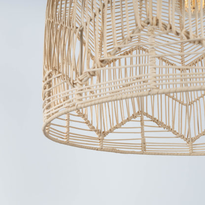 Amalfi Rattan Lace Pendant Light - Natural