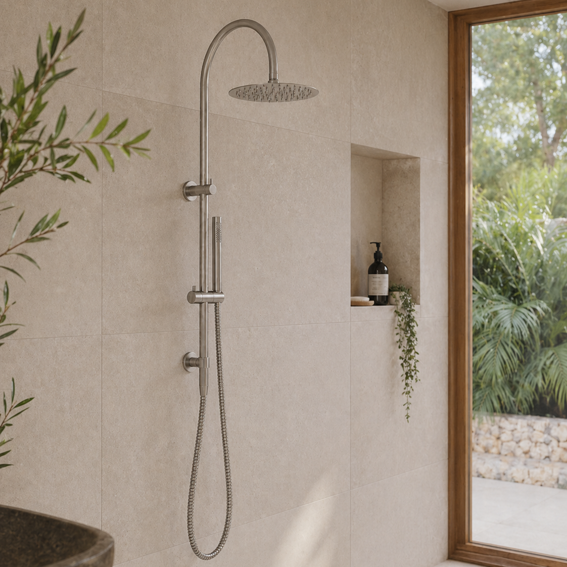 Reno Combination Shower - Brushed Nickel