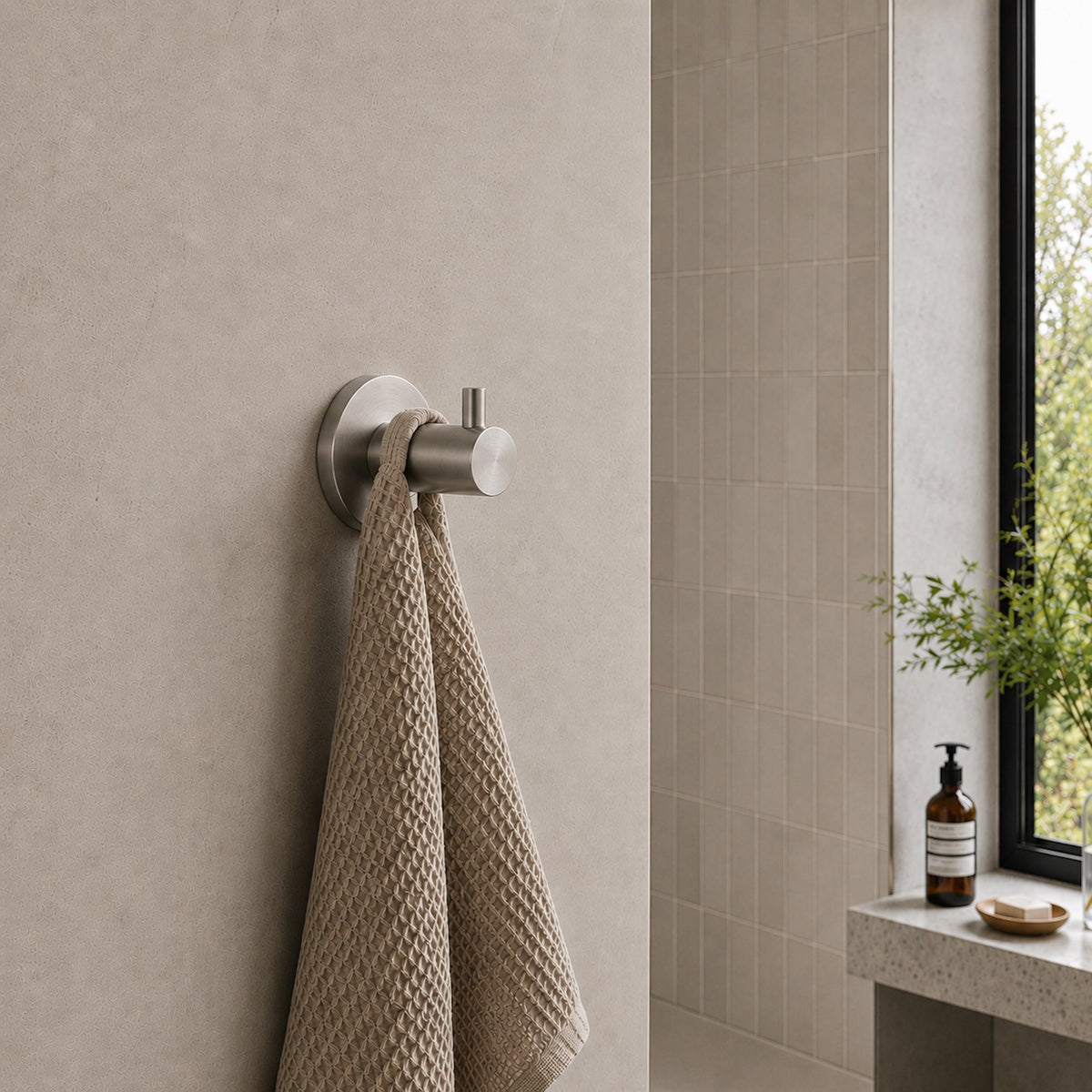 Reno Robe Hook - Brushed Nickel