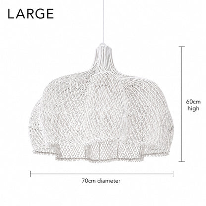 Noosa Rattan Pendant Light - White