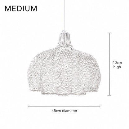 Noosa Rattan Pendant Light - White