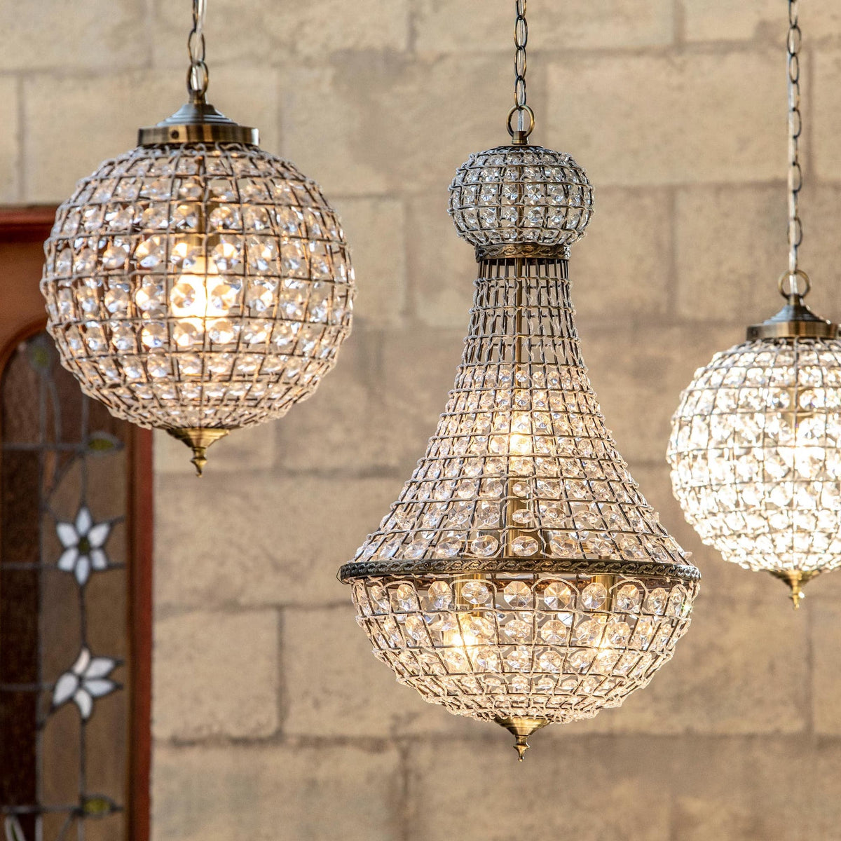 Palace Empire Chandelier - Antique Brass
