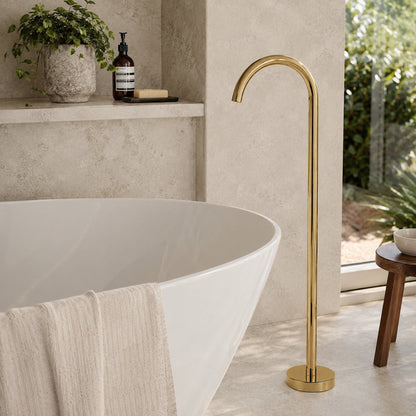 Reno Freestanding Bath Spout - Polished Gold