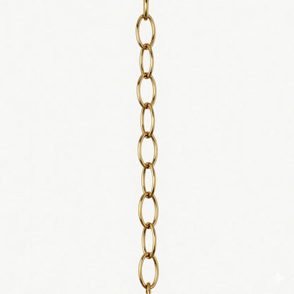 50cm Chain Extension Including Carabiner - Polished Gold