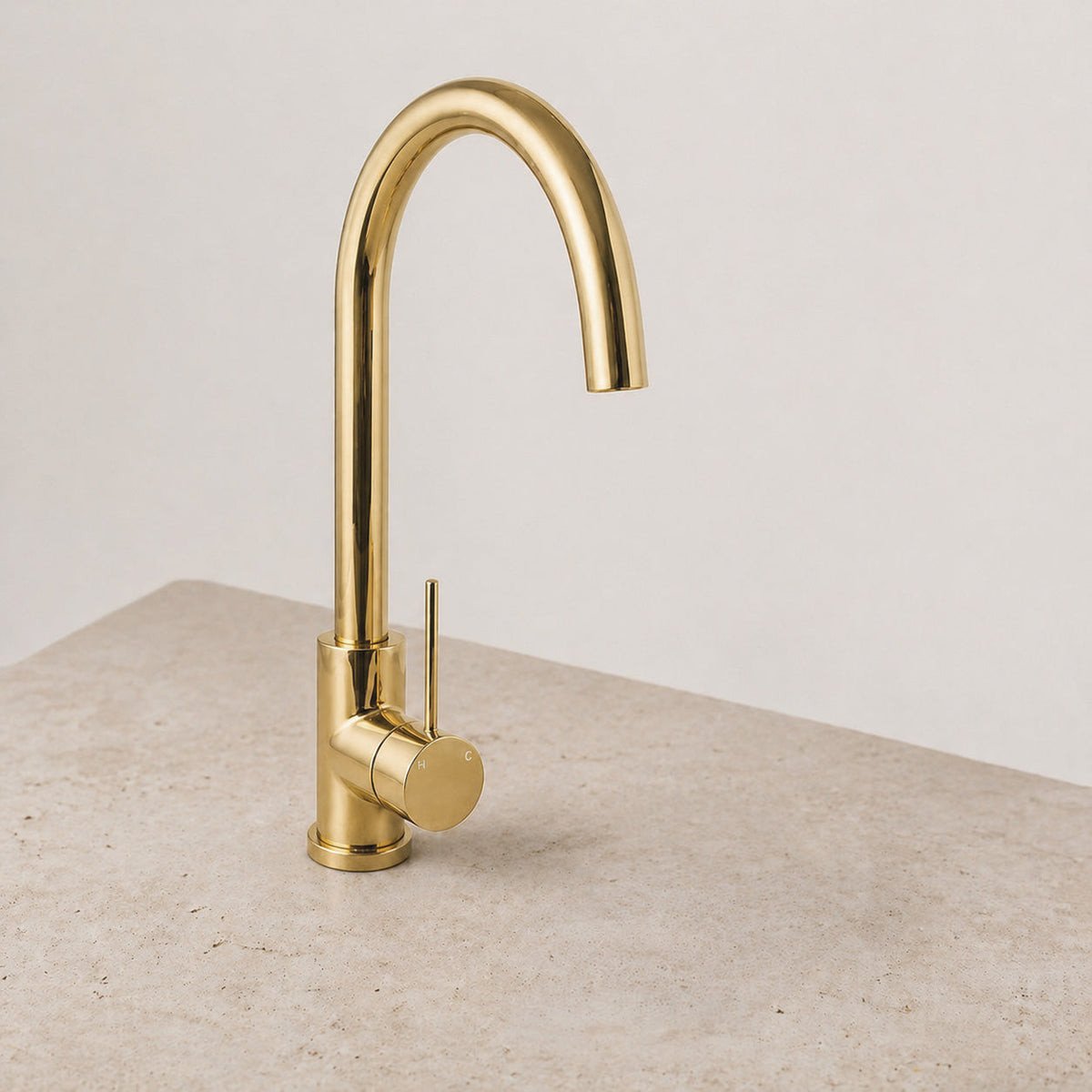 Reno Kitchen Mixer - Polished Gold