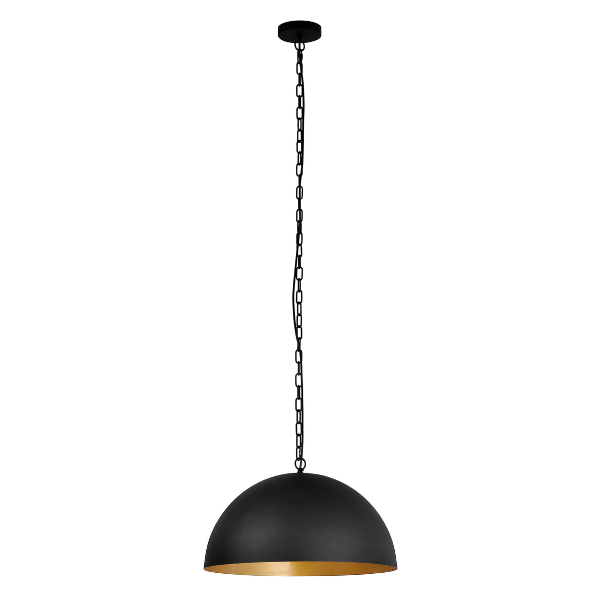 Presley Dome Pendant Light - Black
