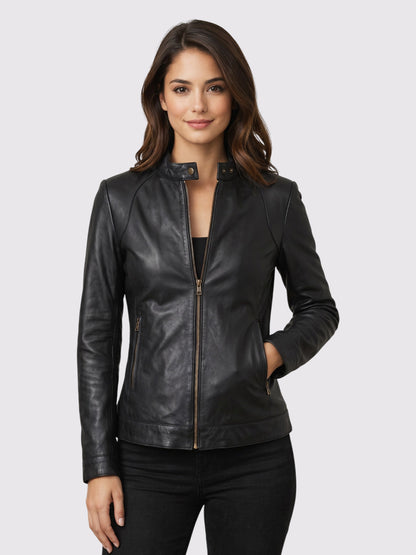 Black Leather Motorcycle Jacket