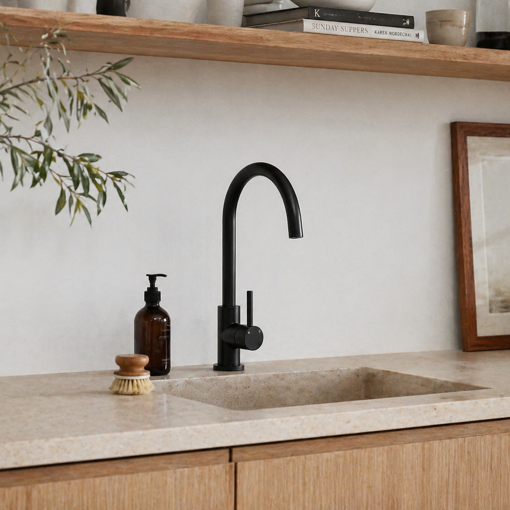 Reno Kitchen Mixer - Matt Black