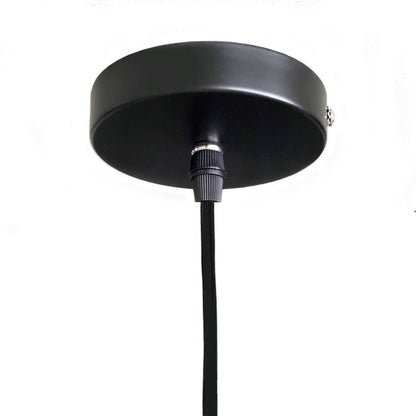 Siena Rattan Cane Wicker Pendant Light - Black