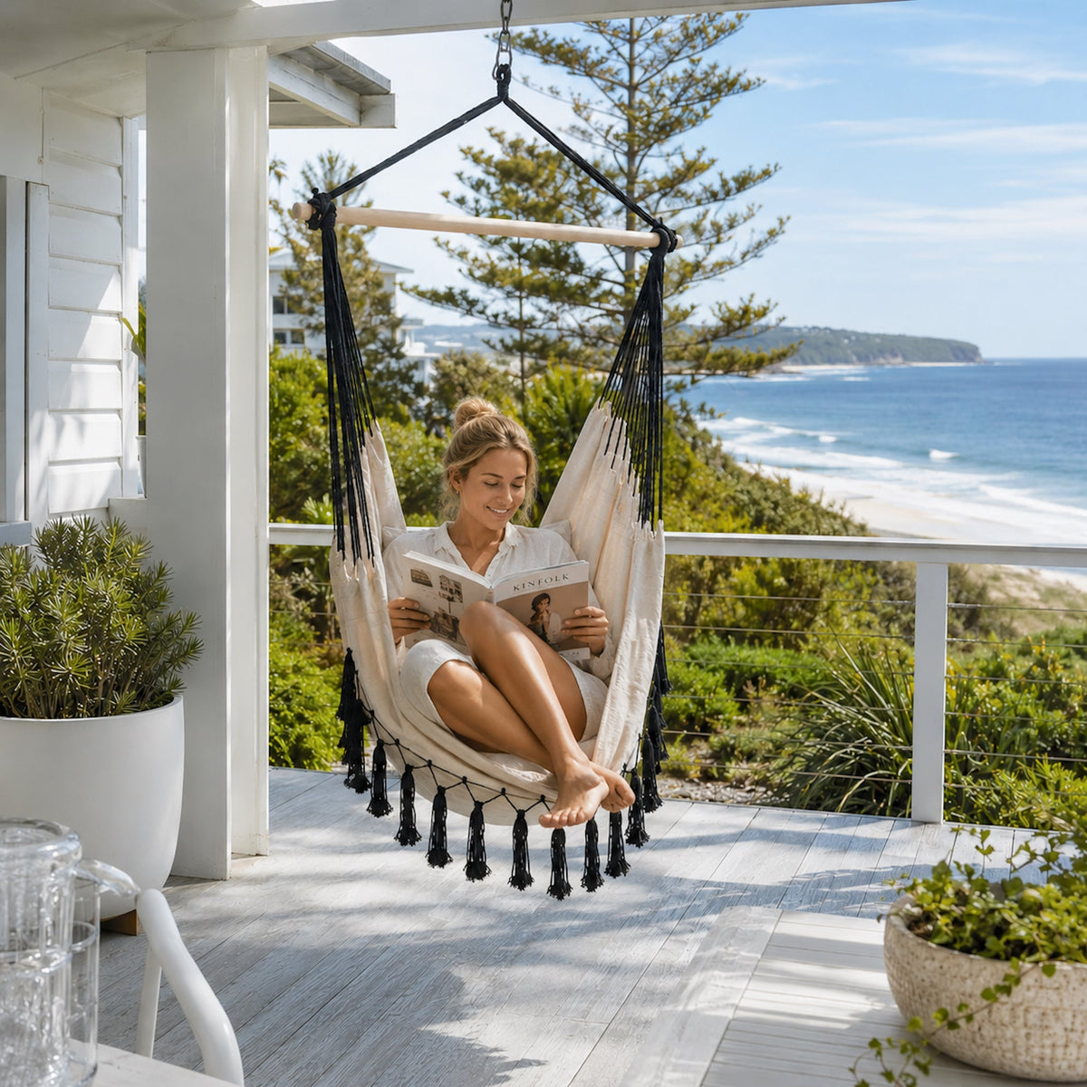 Soho Hammock Hanging Chair - Cream