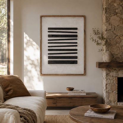 Strahan Horizon Dark - Ready To Hang Wall Art - 62x82cm