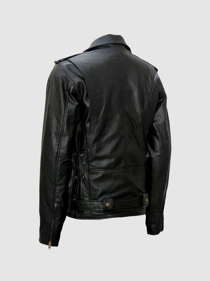 Black Leather Motorcycle Jacket
