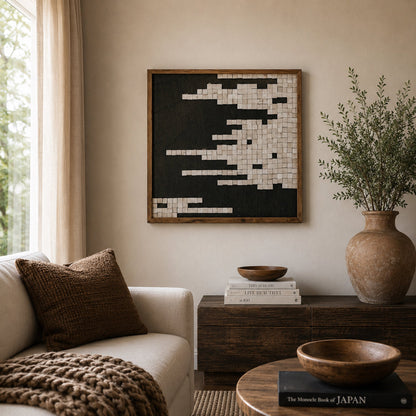 Timber Hues - Ready To Hang Wall Art - 62x62cm