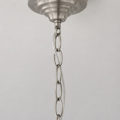 50cm Chain Extension Including Carabiner - Brushed Nickel