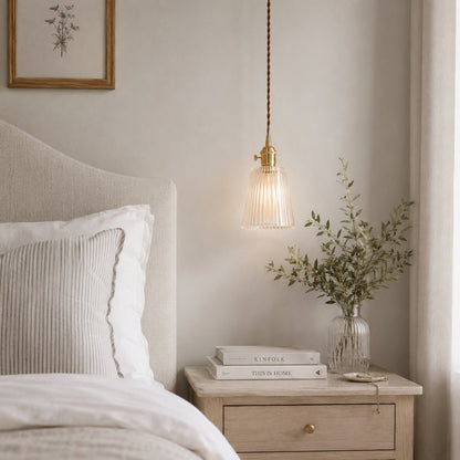 Carrie Vintage Glass Pendant Light