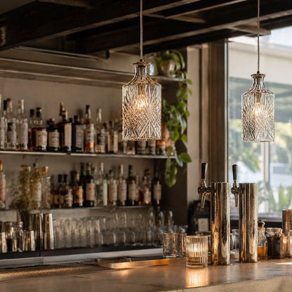 Whisky Wine Decanter Glass Pendant Light